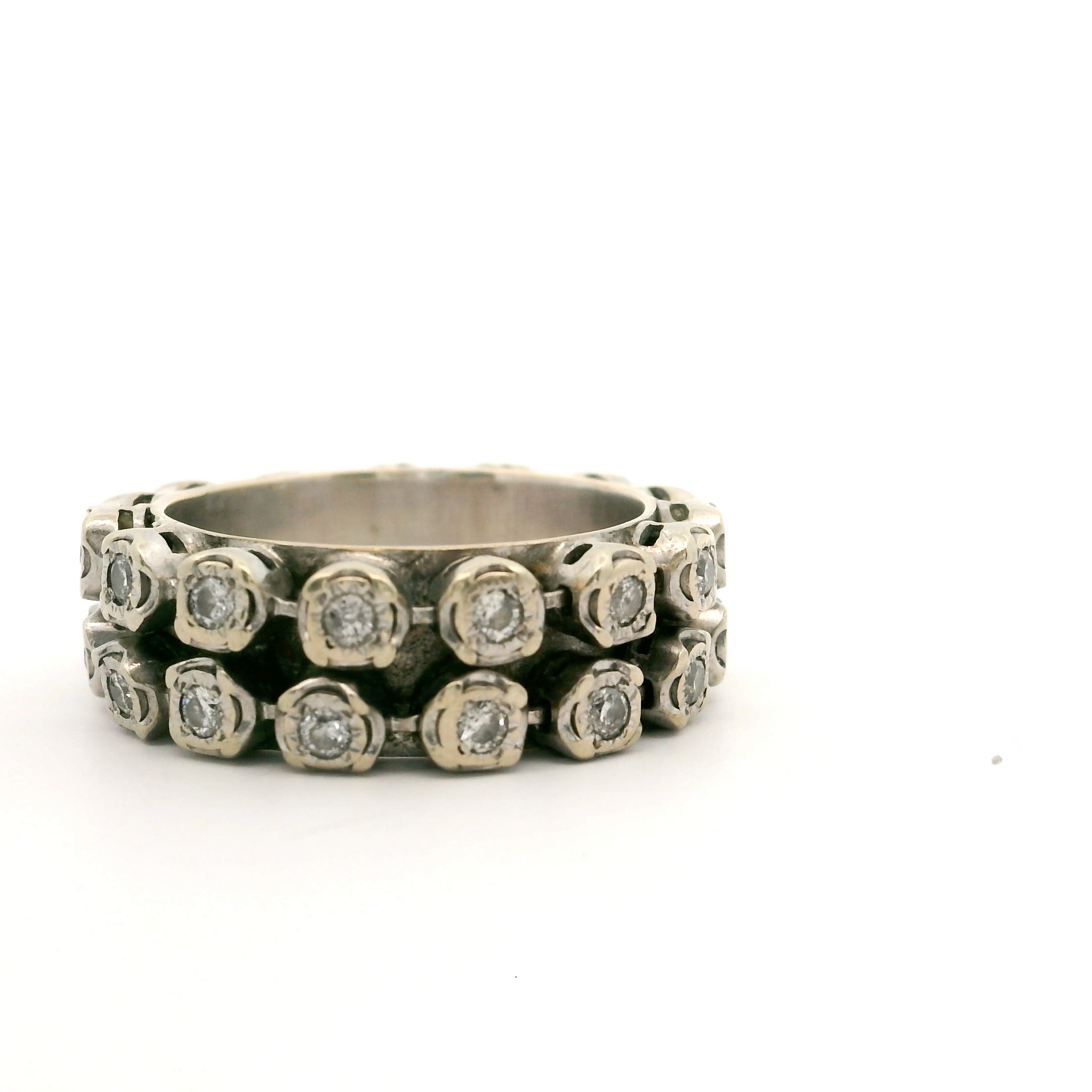 Double Diamond Dignity Ring Size 8.5 1504046