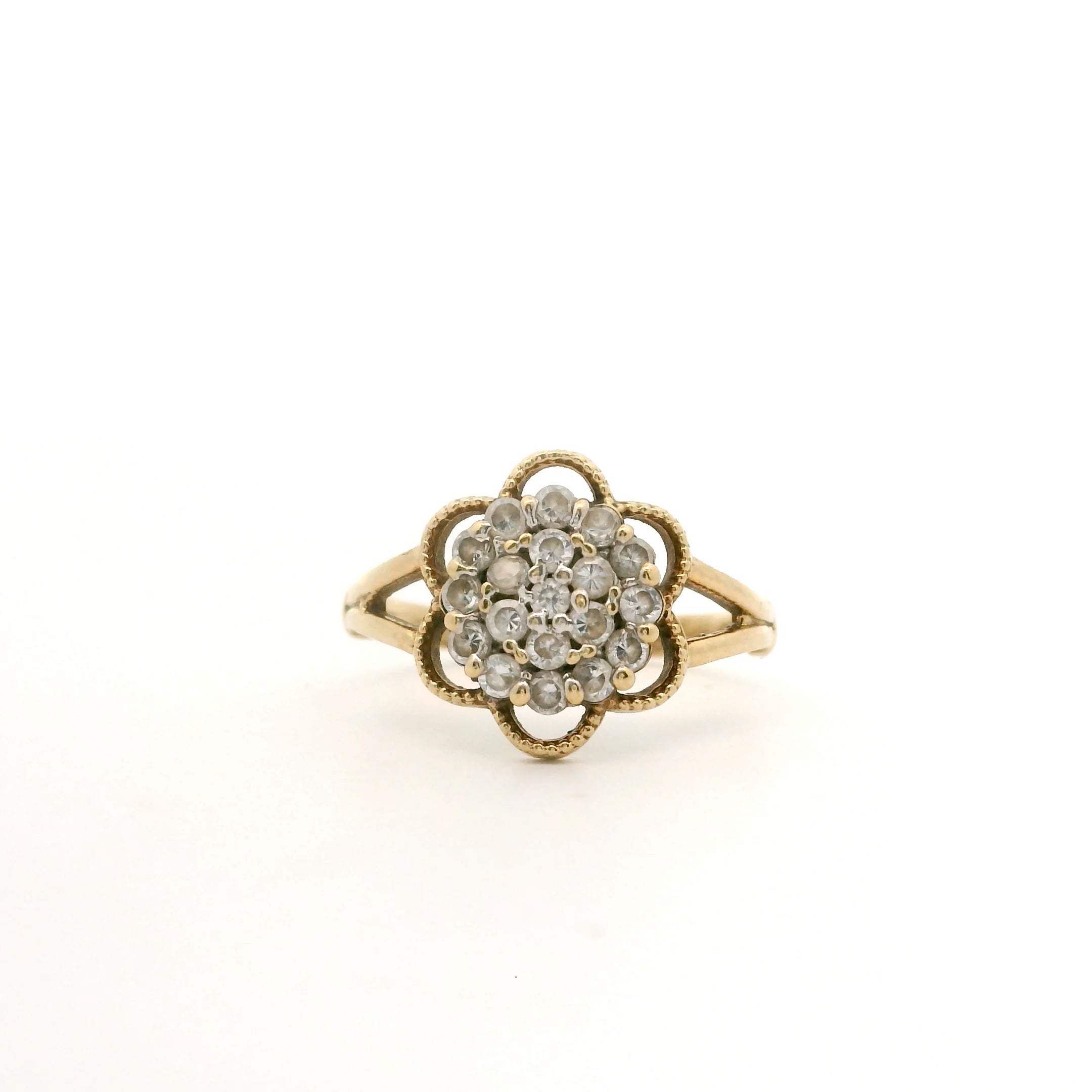 Victorian Flower Ring Size 4 1504107