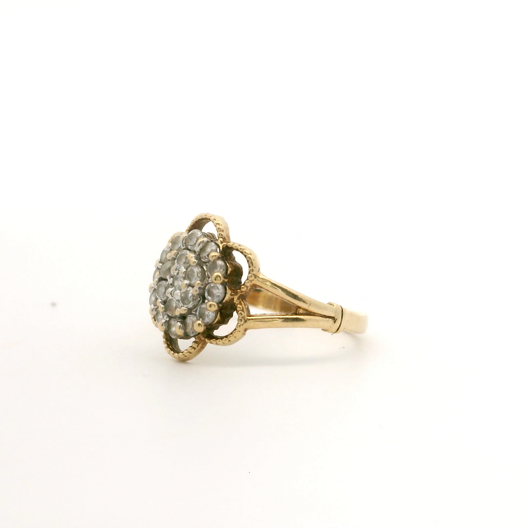 Victorian Flower Ring Size 4 1504107