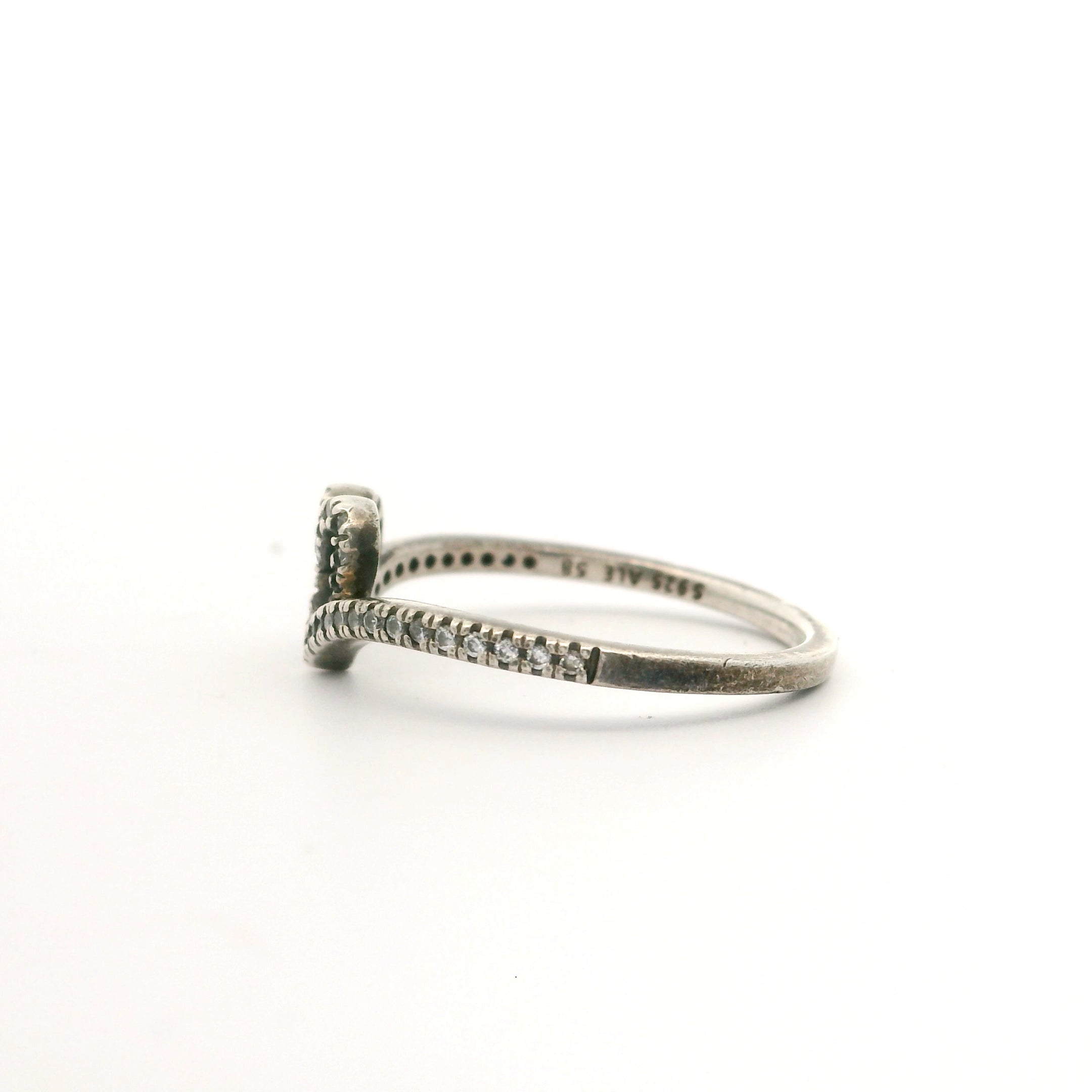 Sparkly Heart Ring Size 8 1504284