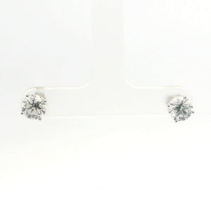Brand New Lab Grown Diamond Stud Earrings - 2.00CTW White Gold