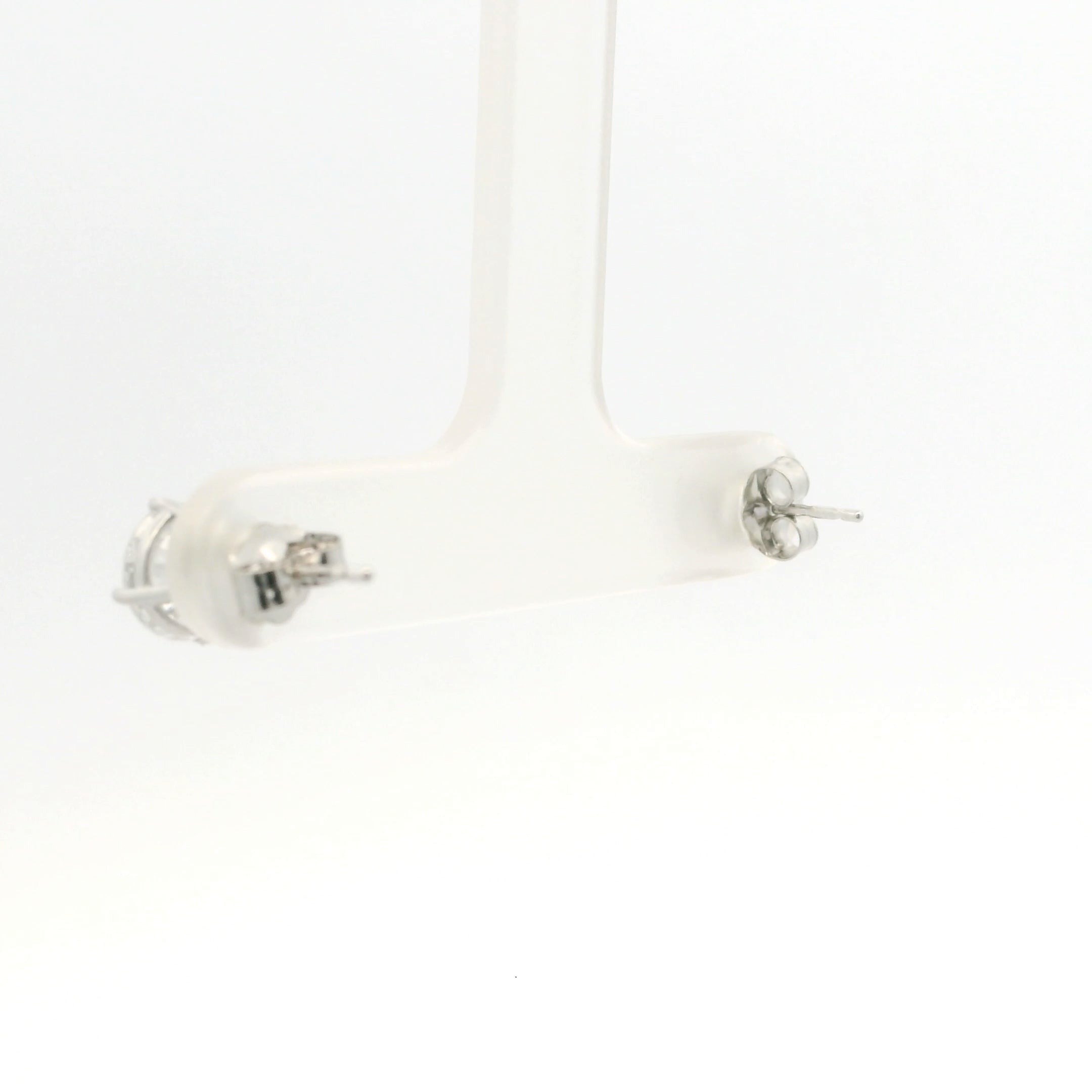 Brand New Lab Grown Diamond Stud Earrings - 2.00CTW White Gold