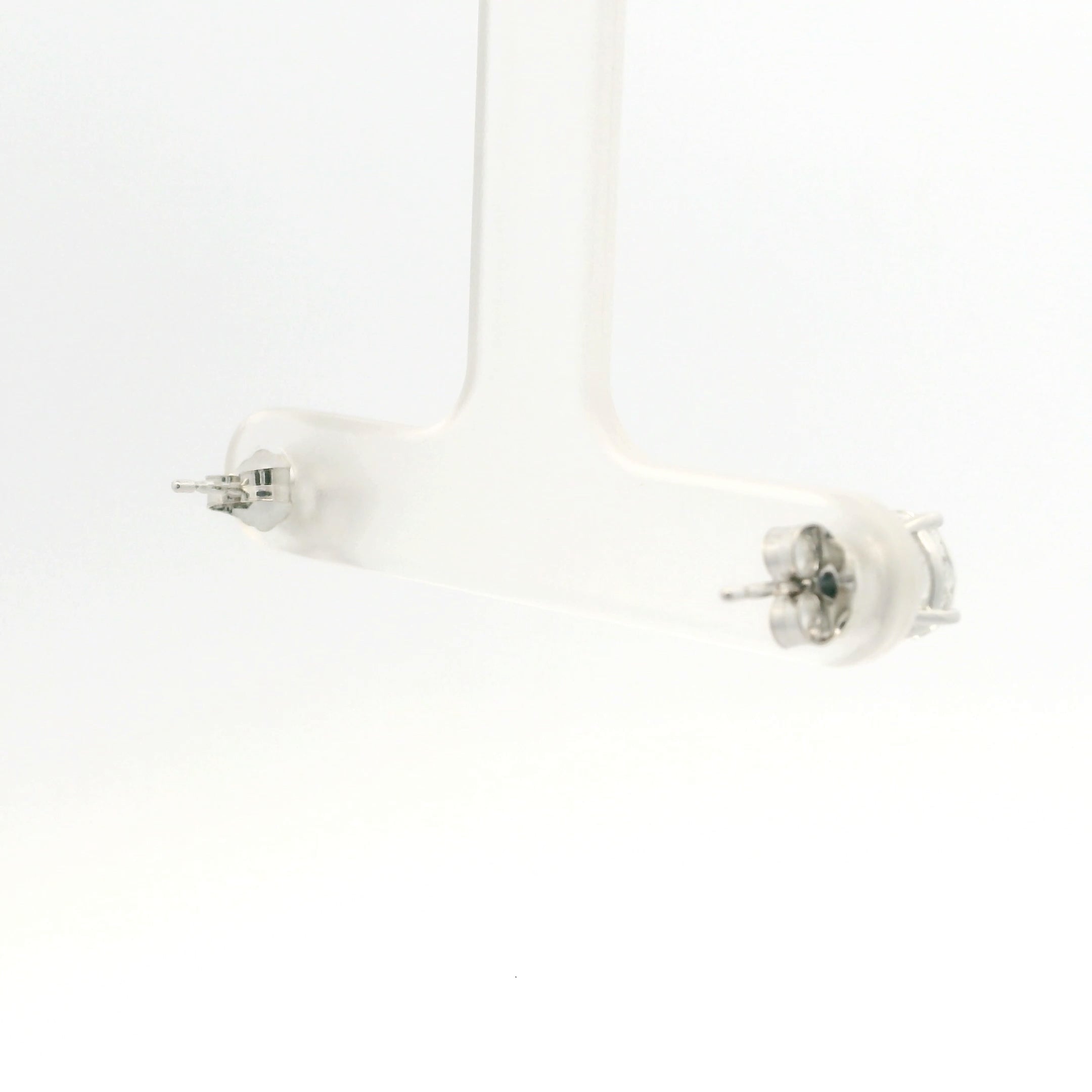 Brand New Lab Grown Diamond Stud Earrings - 2.00CTW White Gold