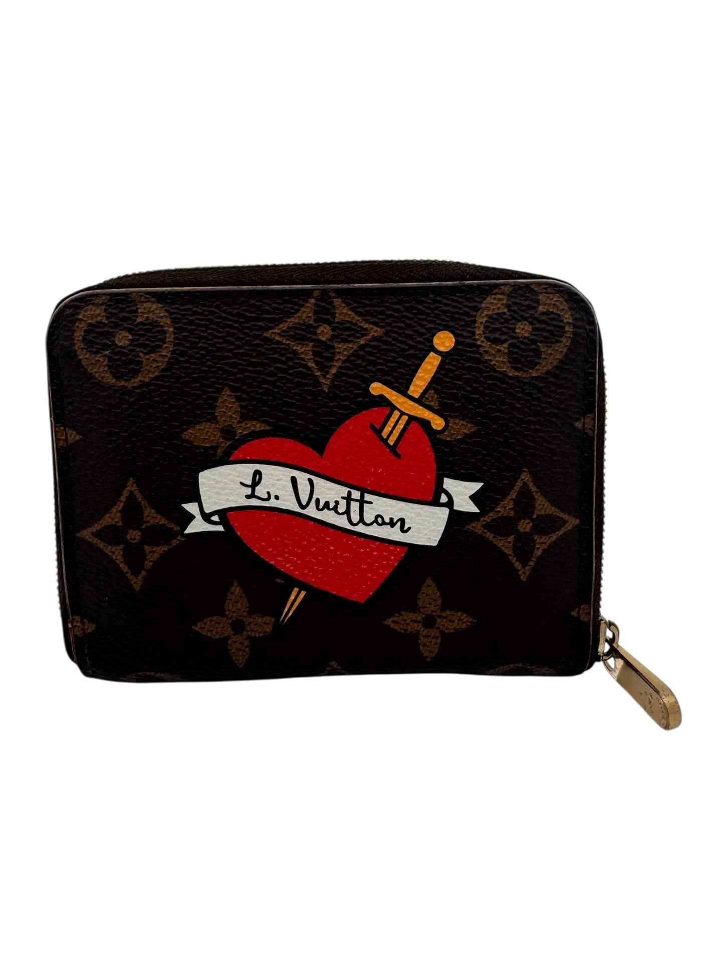 Louis Vuitton Zippy Compact Coin Purse with Patches