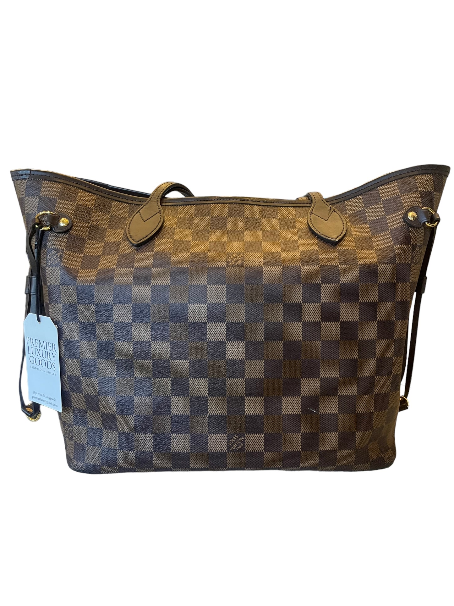 Louis Vuitton - Neverfull Mm with Pouch in Damier Ebene 1019403