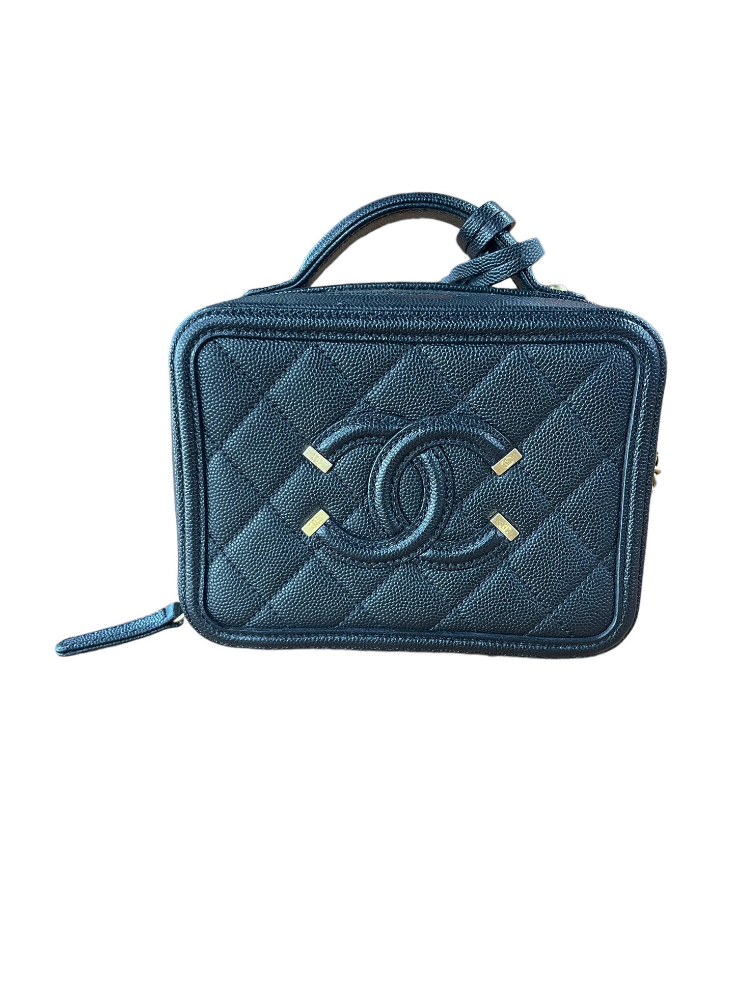 Chanel - Filigree Vanity Case in Black 0453946