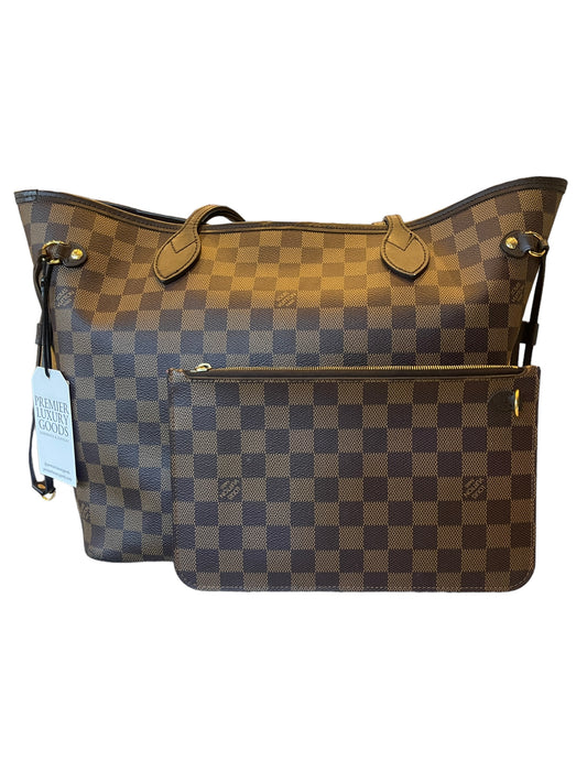 Louis Vuitton - Neverfull Mm with Pouch in Damier Ebene 1019403