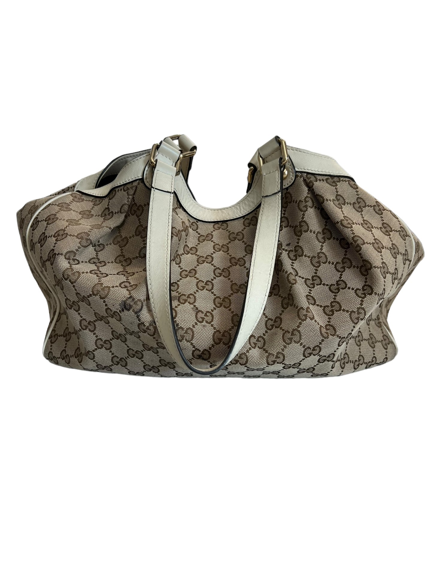 Gucci - Sukey Tote in Tan GG Cloth 0245054