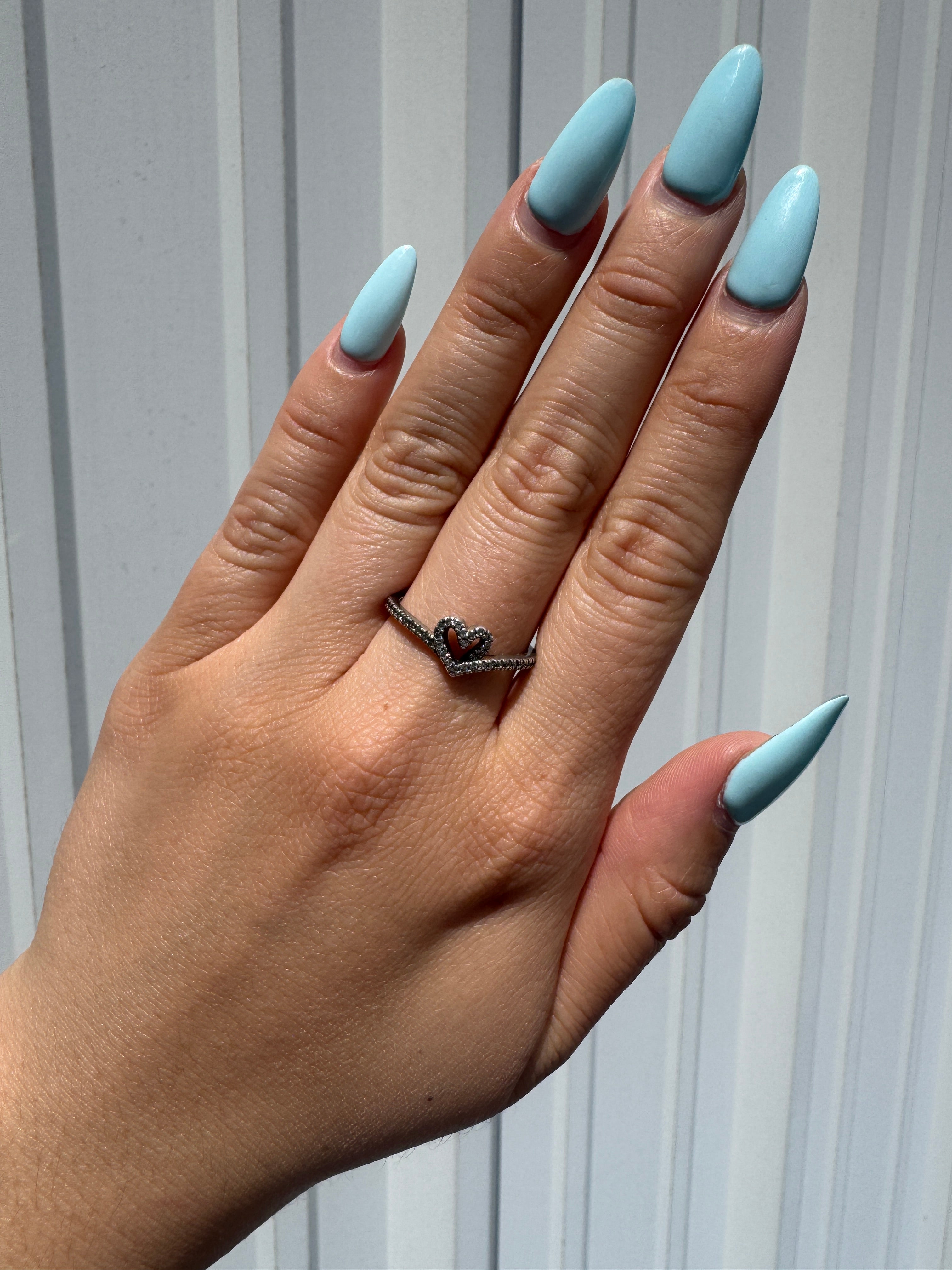 Sparkly Heart Ring Size 8 1504284