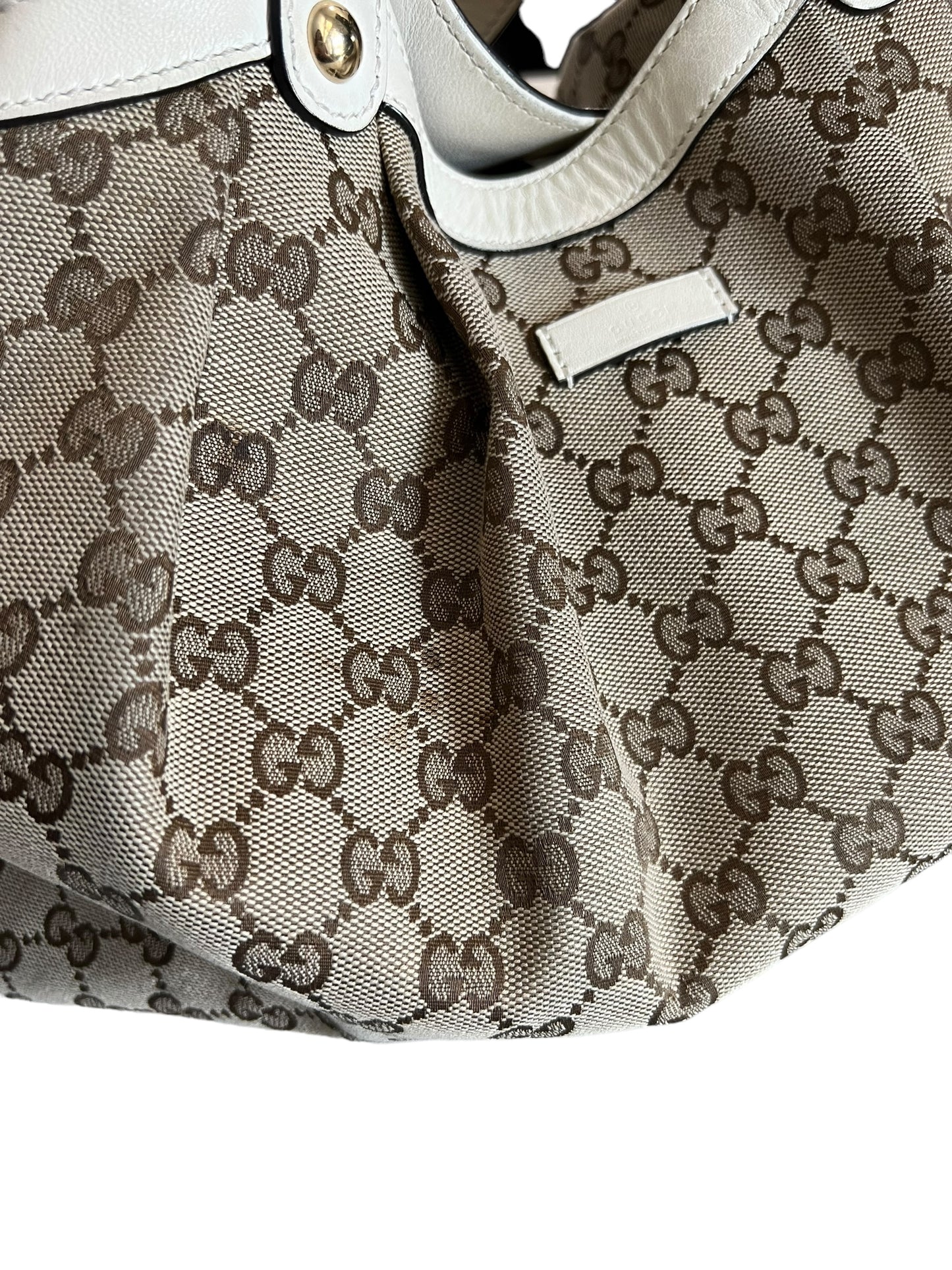 Gucci - Sukey Tote in Tan GG Cloth 0245054