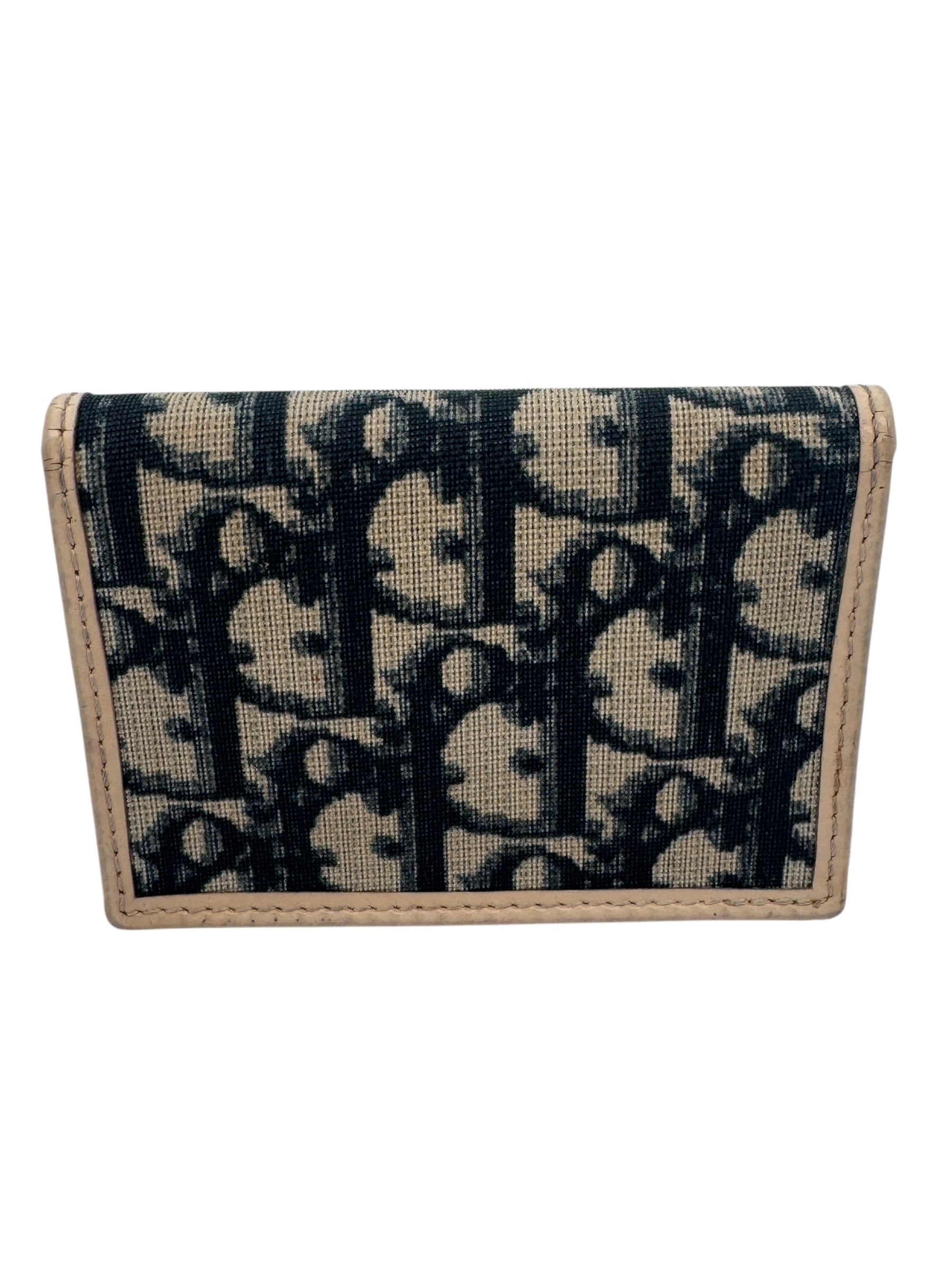 Authentic Dior Trotter Bifold Snap Wallet 1414344