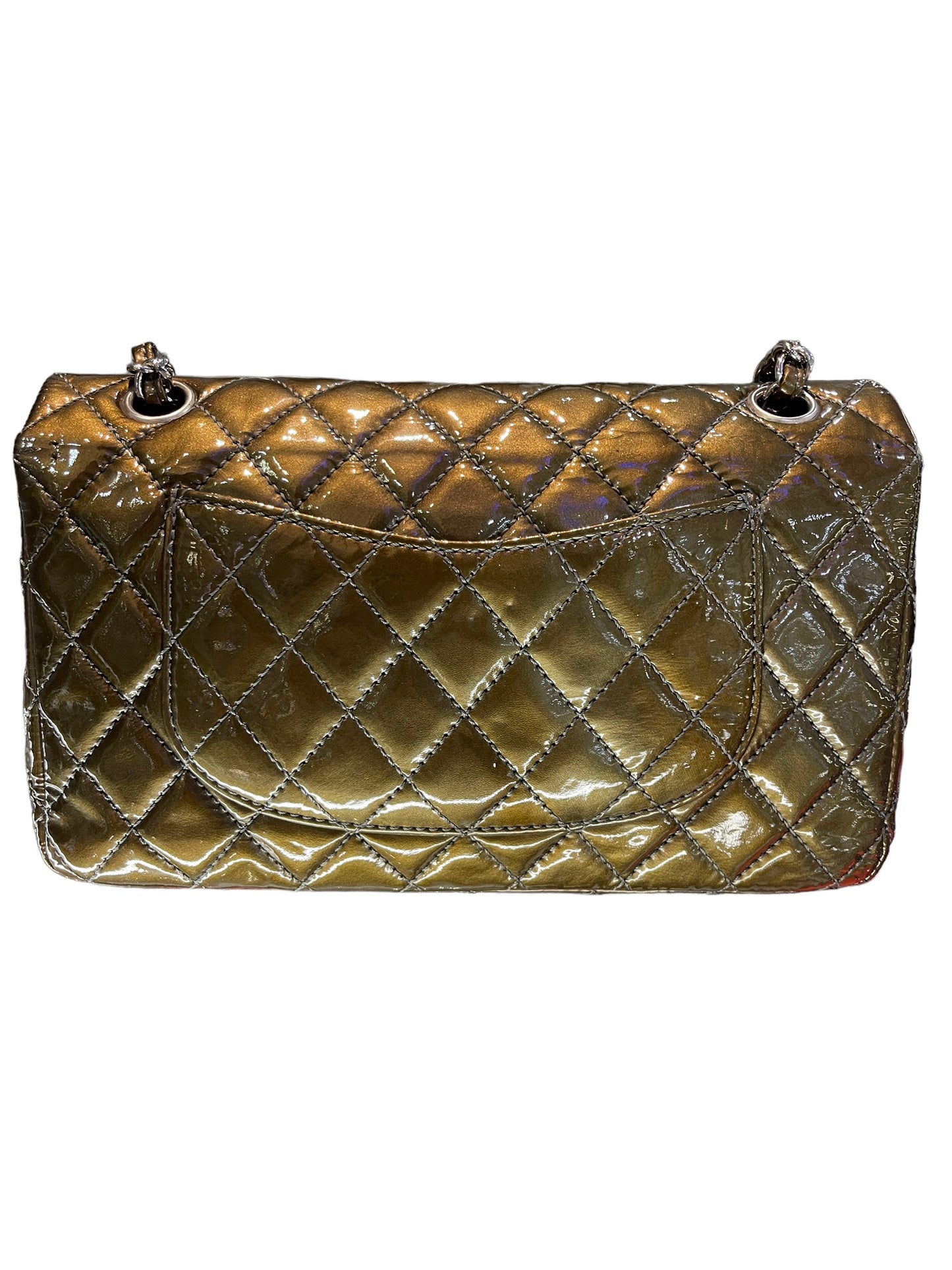 Chanel - Double Flap in Patent Green 1401346