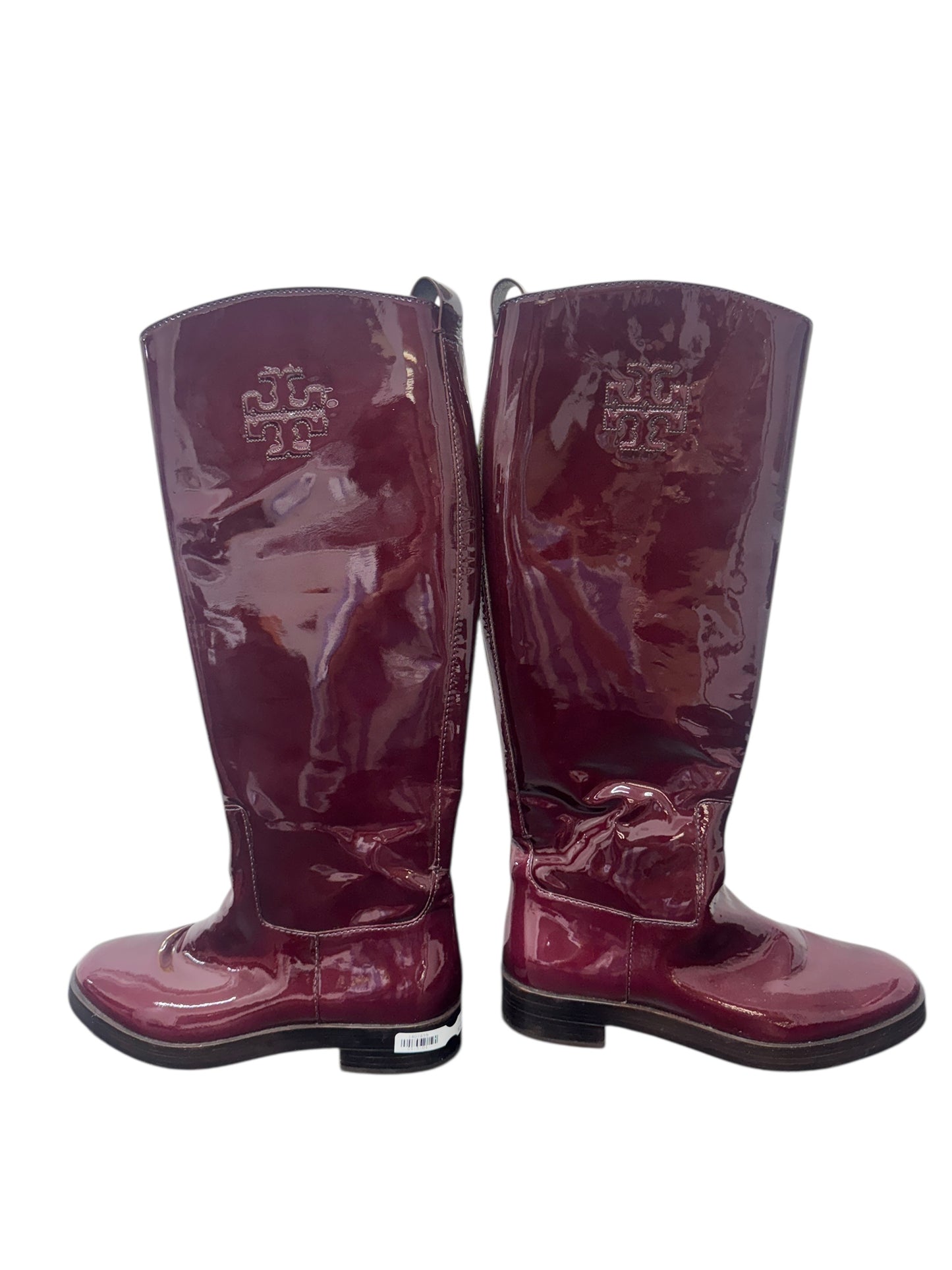 Pre-Owned Tory Burch Riding Boot in Bordeaux Size 7
