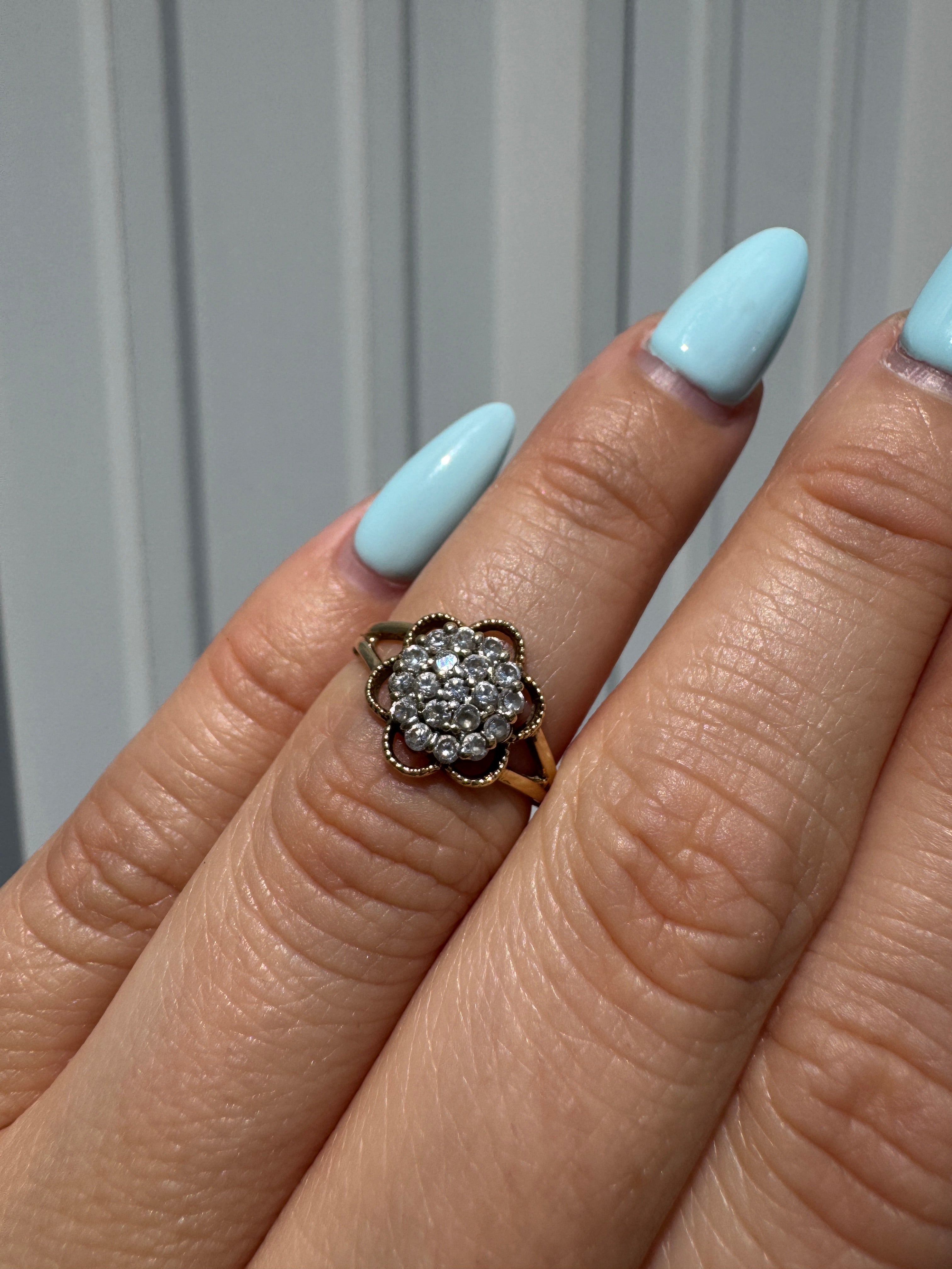 Victorian Flower Ring Size 4 1504107