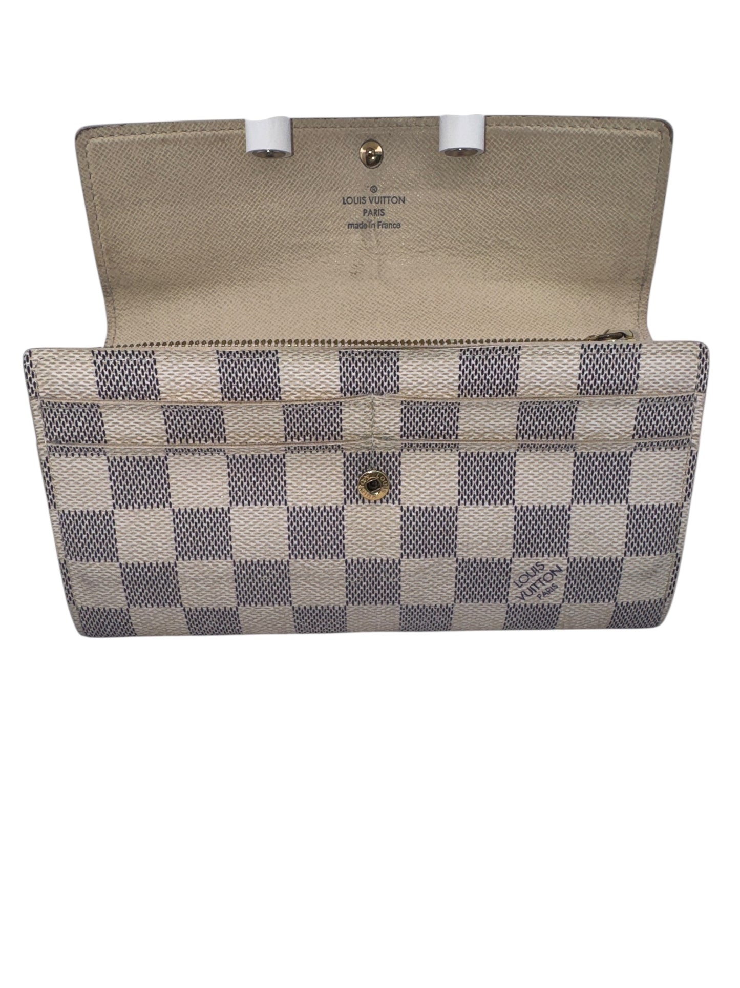 Louis Vuitton Sarah Wallet in Damier Azur (2)