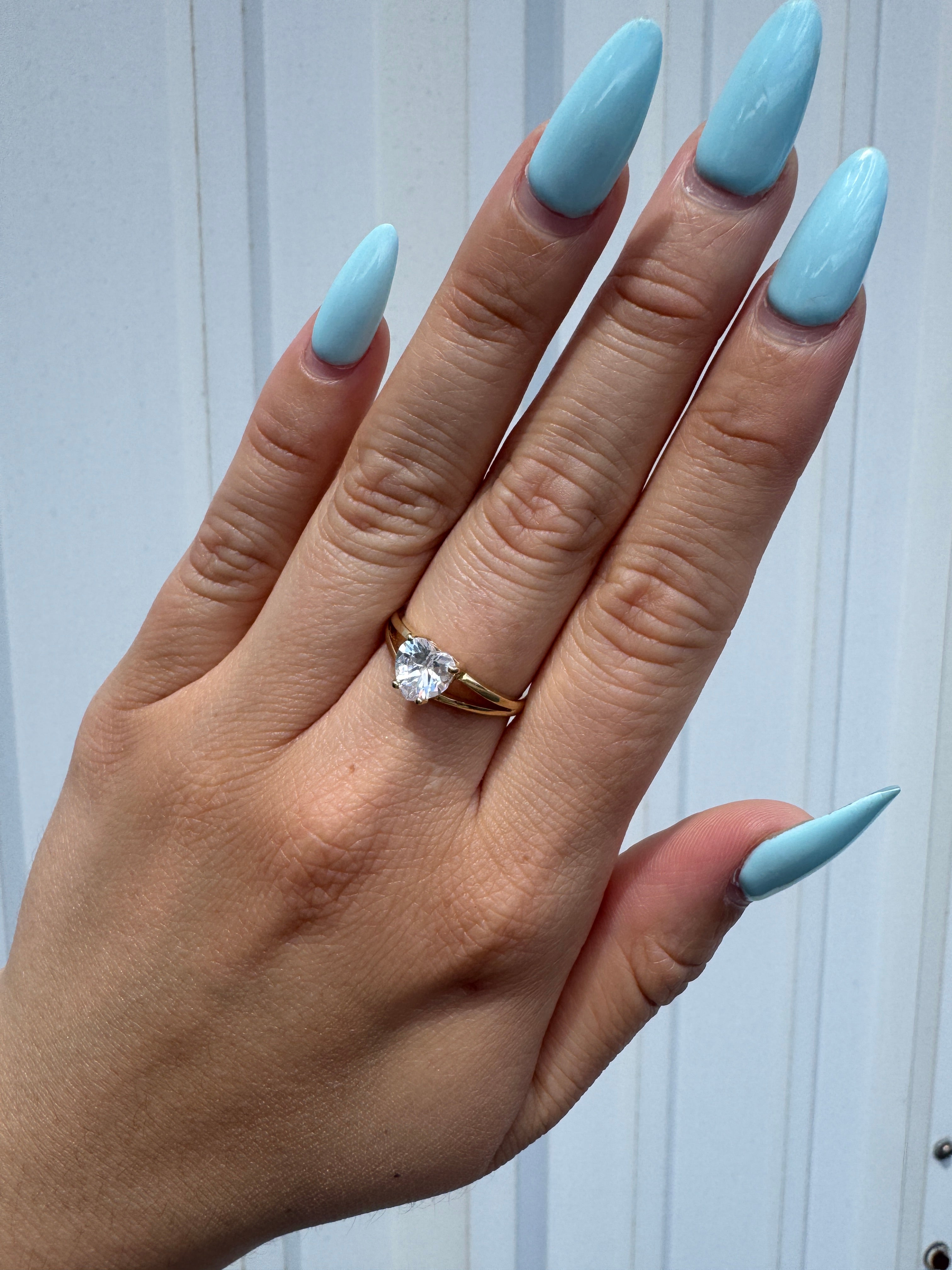 Clear Heart Ring Size 6.5 0529122