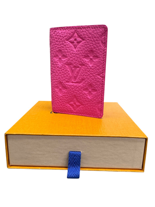 Louis Vuitton - Pocket Organzier Wallet in Taurillon Fuchsia 1406818