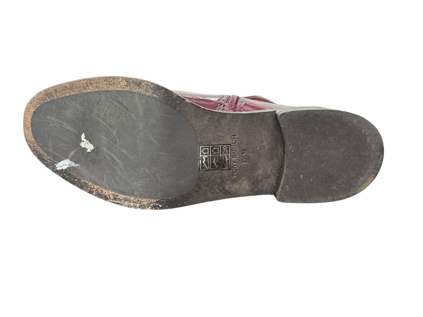 Pre-Owned Tory Burch Riding Boot in Bordeaux Size 7