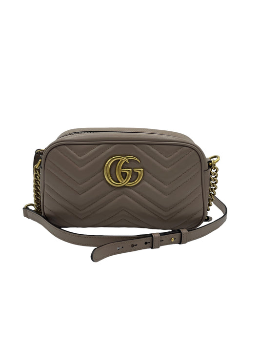 Gucci - Marmont Camera Bag in Tan 0454147