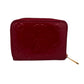 Authentic Louis Vuitton Zippy Coin Purse in Red Vernis