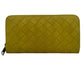 Authentic Bottega Veneta Yellow Zip Around Wallet