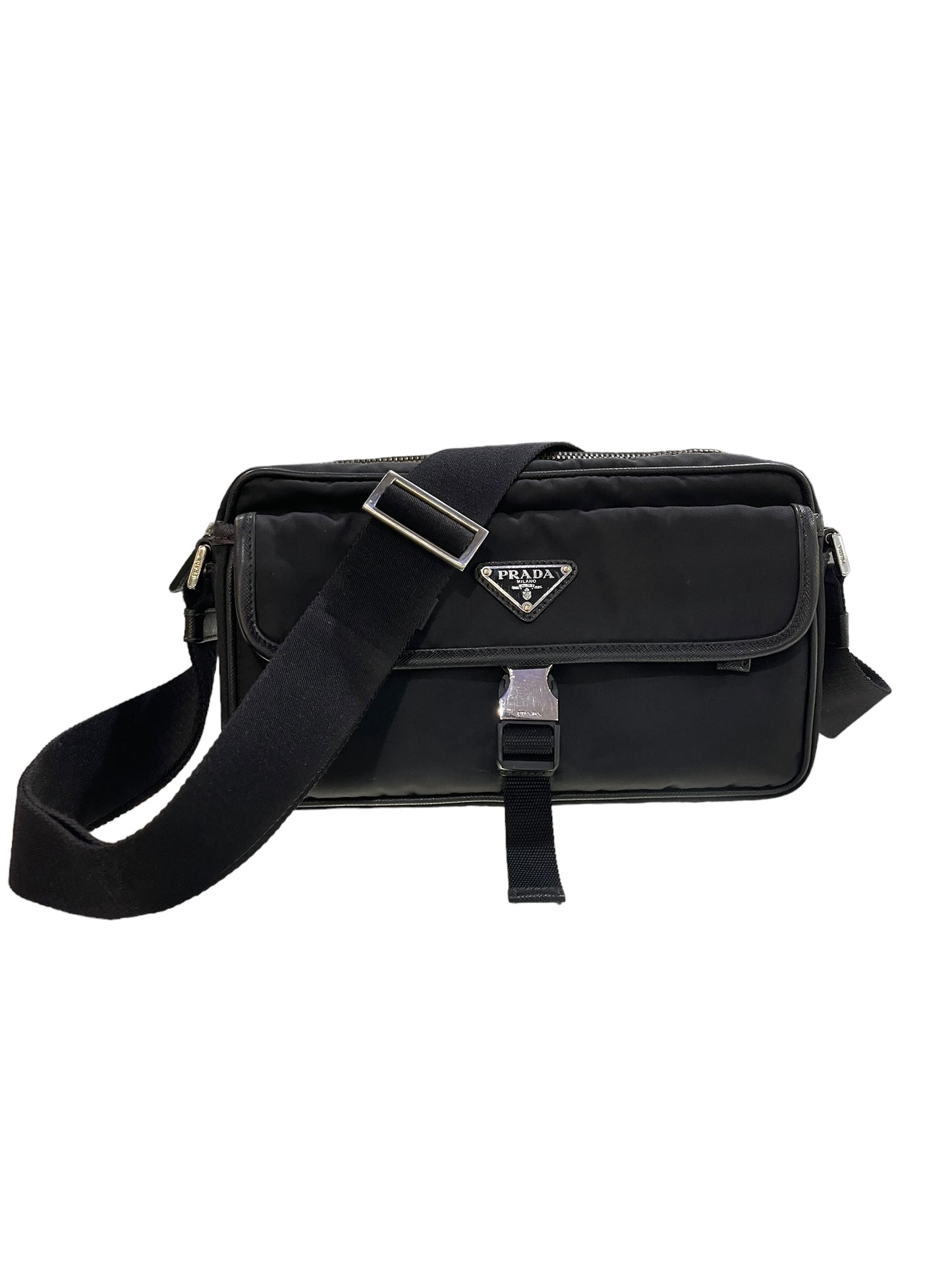 Prada - Black Nylon Shoulder Bag 0242304