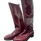 Pre-Owned Tory Burch Riding Boot in Bordeaux Size 7