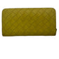 Authentic Bottega Veneta Yellow Zip Around Wallet