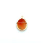 Carved Shell Cameo Brooch Pendant 0247641
