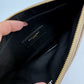 Saint Laurent Grain De Poudre Chevron Monogram Large Bill Pouch 1411868