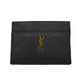 Saint Laurent Lambskin Quilted Monogram Gaby Card Case 1411378