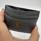 Saint Laurent Lambskin Quilted Monogram Gaby Card Case 1411378