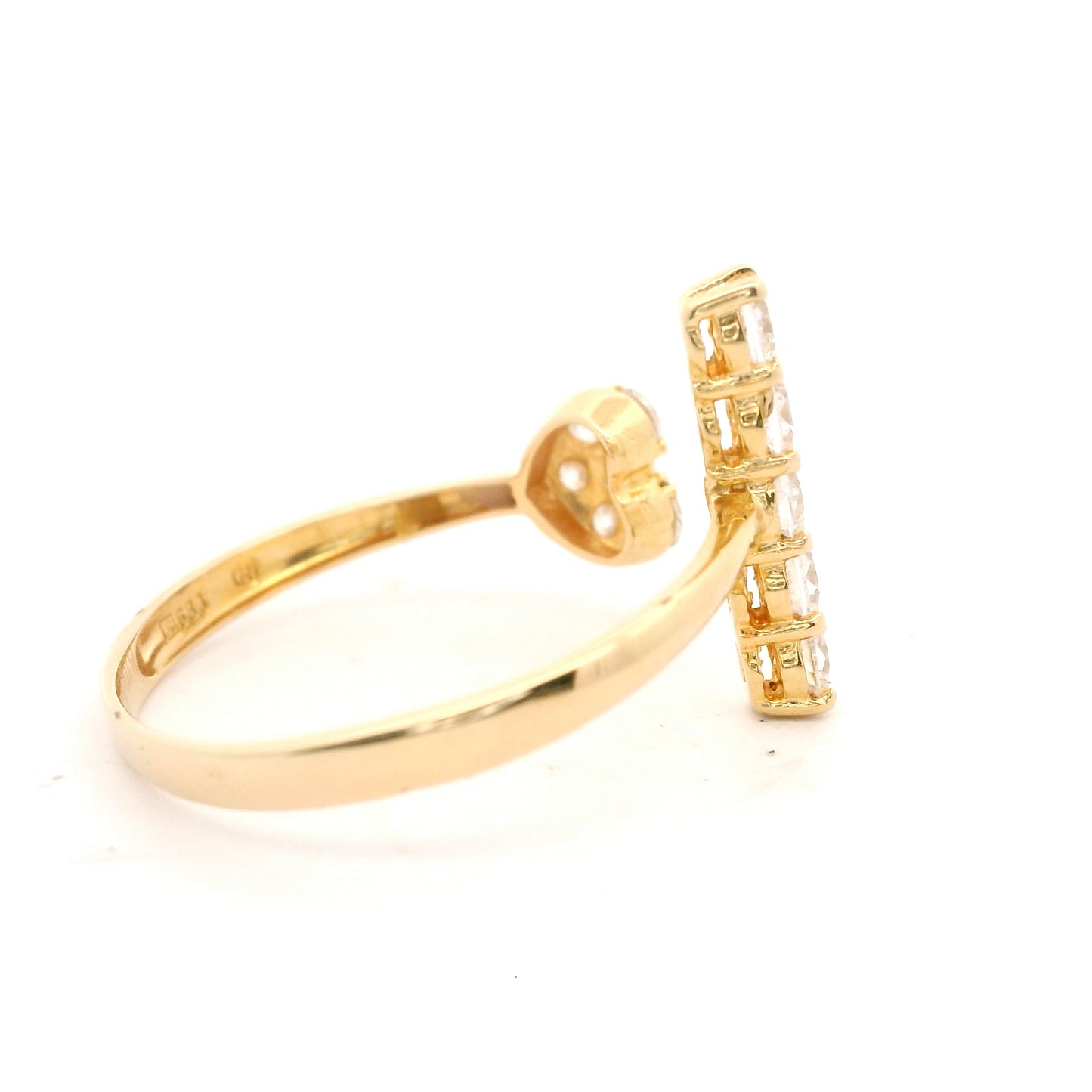 Heart & Bar Wrap Ring Size 7 0250036