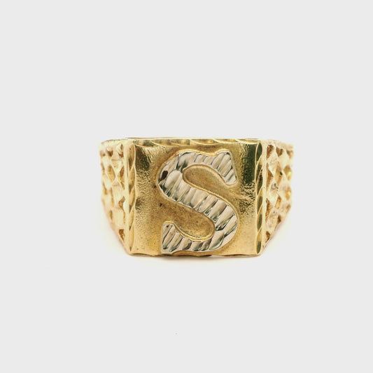 S Signet Ring Size 10.25 1131619