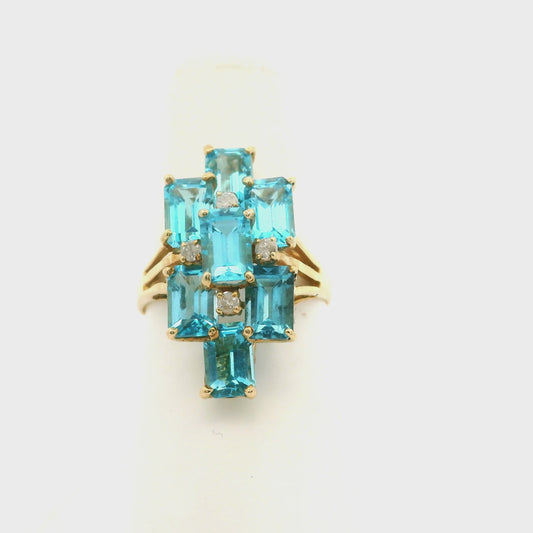 Oceanic Tiles Ring Size 6.5 1409882